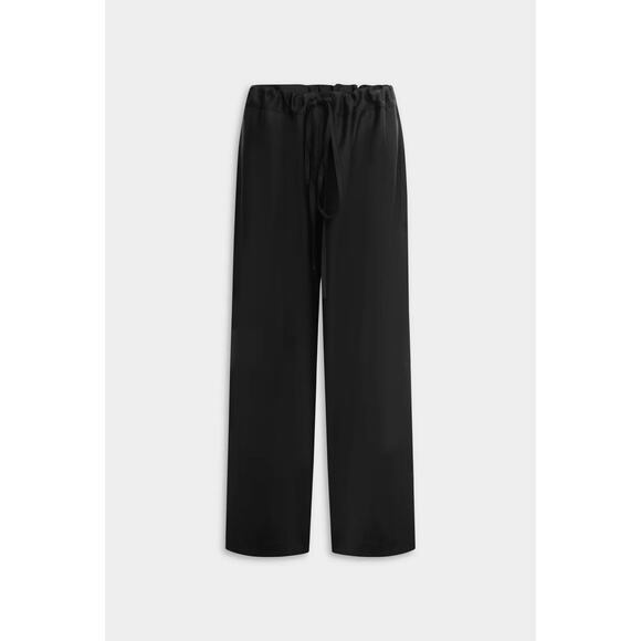 VENROY Black 100% Wool Paperbag Trouser Pants One Size NWT - Picture 5 of 12